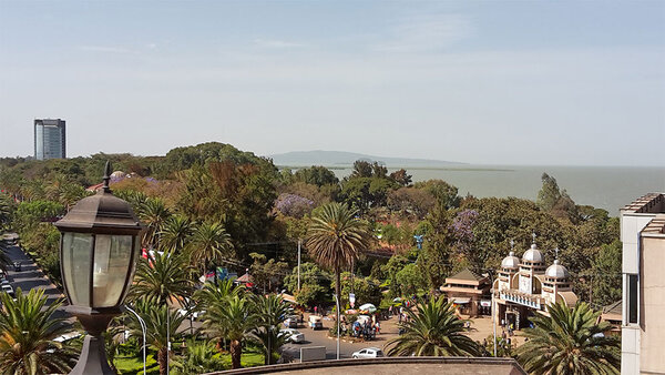 Blick auf Bahir Dar und den Tanasee