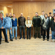 Gruppenfoto mit den Erstsemester der Masterstudiengänge SENCE, Forstwirtschaft und Ressourceneffizientes Bauen